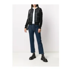 New Polstret Cardigan med Logo Patch Dame Jakker