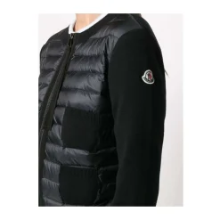 New Polstret Cardigan med Logo Patch Dame Jakker