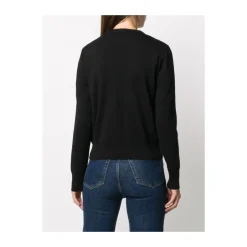 New Polstret Cardigan med Logo Patch Dame Jakker