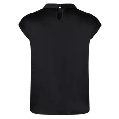Online Satin Drapy Bluse med Knude Detalje Dame Bluser & Skjorter