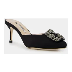 Outlet Satin Juvel Muldyr Dame Stiletter