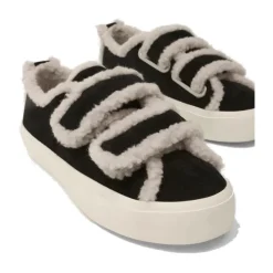 New Shearling Lav Velcro Vinterstøvle Dame Sneakers