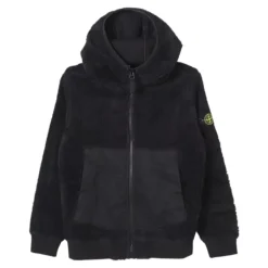 Outlet Shearling Sweater med Nylonindsatser Børn Jakker
