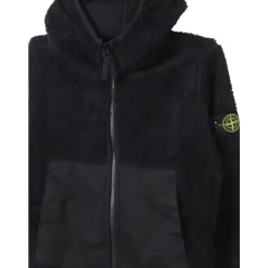 Outlet Shearling Sweater med Nylonindsatser Børn Jakker