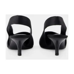 Outlet Silke Slingbacks - Spids Tå Dame Pumps|Stiletter