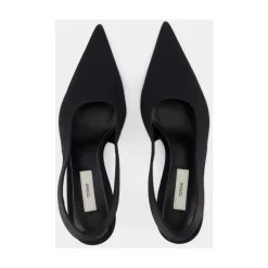 Outlet Silke Slingbacks - Spids Tå Dame Pumps|Stiletter