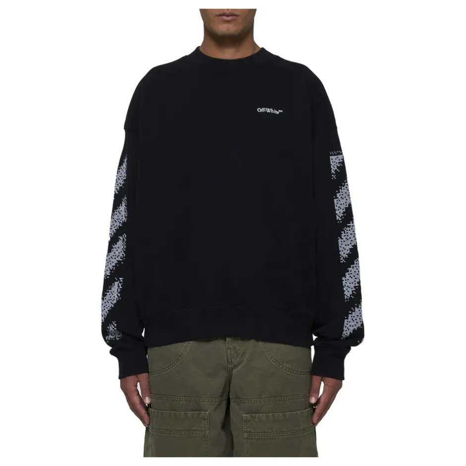 New Skater-Fit Sweatshirt med Pixel Diag Sweatshirts