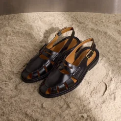 Hot Slingback Loafer med Cut-Out Mønster Dame Sandaler