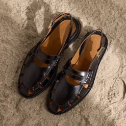 Hot Slingback Loafer med Cut-Out Mønster Dame Sandaler