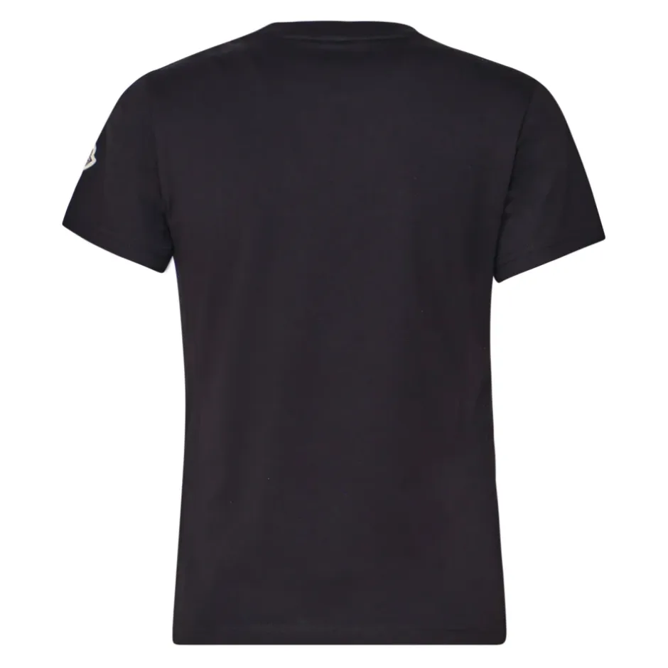 Online T-shirt i bomuld med perlebesat logo Dame T-Shirts