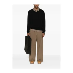 Online V-hals Uld Sweater Strik