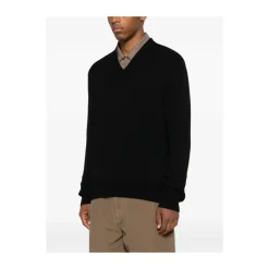 Online V-hals Uld Sweater Strik