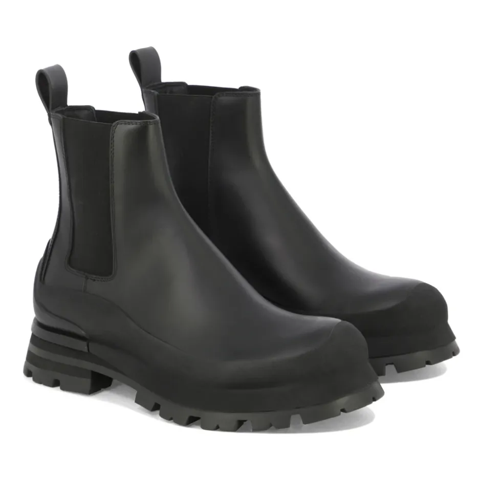 Hot e ankellæderstøvler til mænd Chelsea Boots
