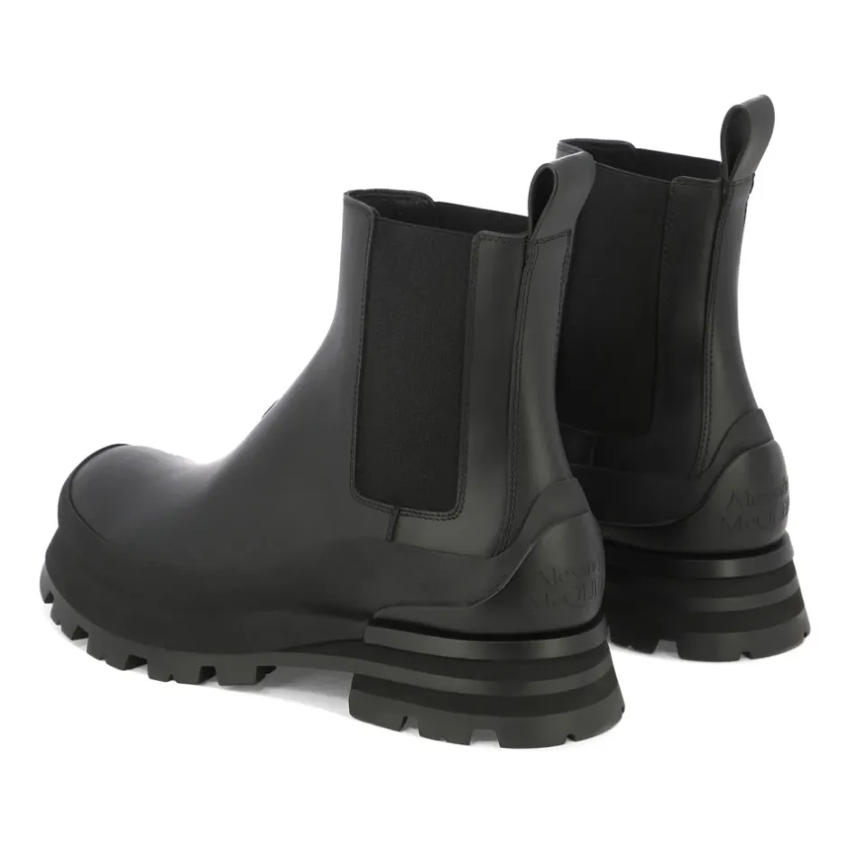 Hot e ankellæderstøvler til mænd Chelsea Boots