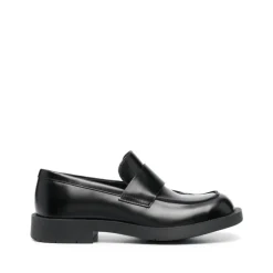 Clearance e læder slip-on flade sko Loafers