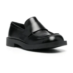 Clearance e læder slip-on flade sko Loafers