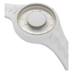Clearance Sporty White and Gold Watch Dame Ure