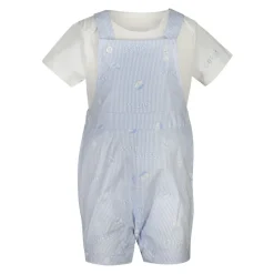 Outlet Sæt med 2 Bodysuit og korte overalls Børn Bodystocking & Sæt