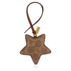 Outlet Star Puffy Bag Charm In Signature Canvas Dame Tilbehør Til Tasker