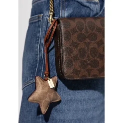 Outlet Star Puffy Bag Charm In Signature Canvas Dame Tilbehør Til Tasker