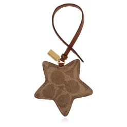Outlet Star Puffy Bag Charm In Signature Canvas Dame Tilbehør Til Tasker