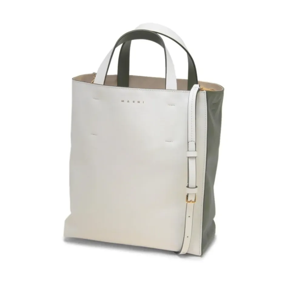 New Stilfuld Bianco-Verde Skuldertaske Tasker