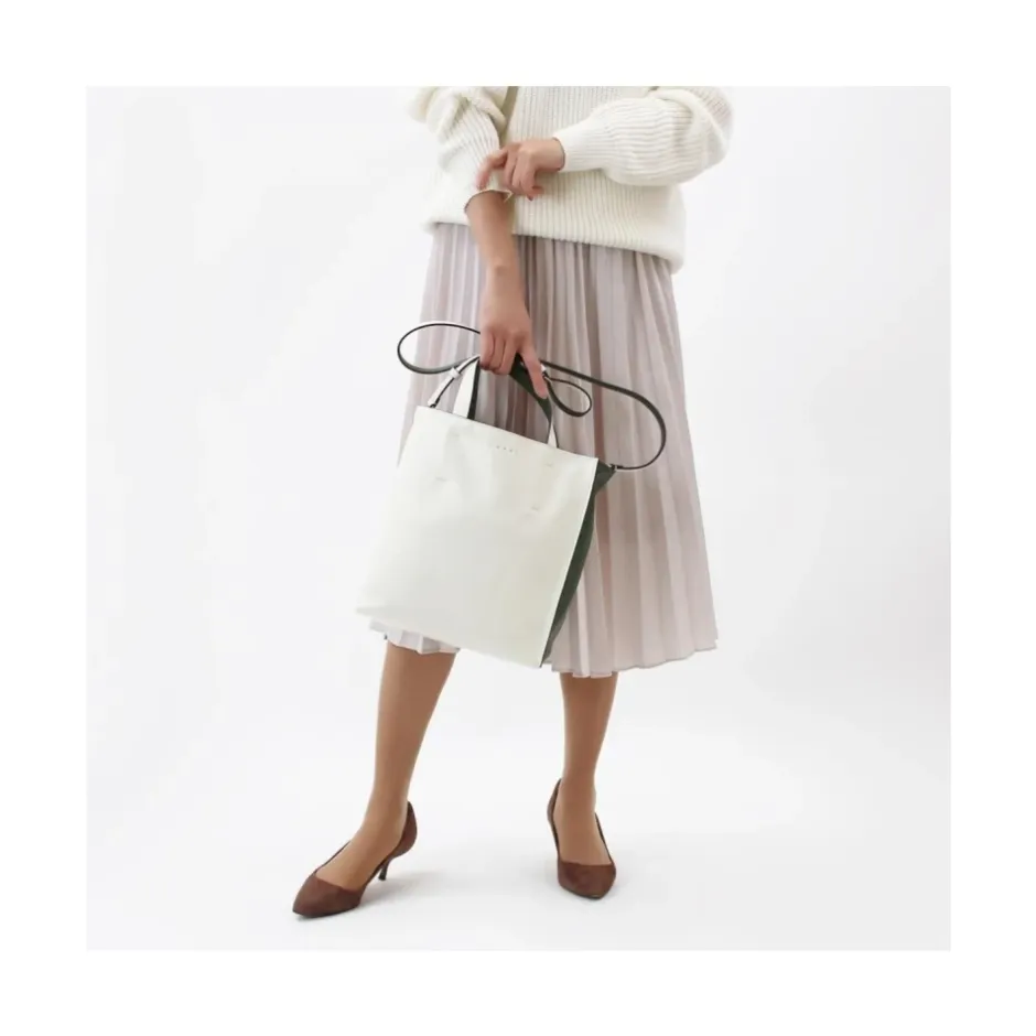 New Stilfuld Bianco-Verde Skuldertaske Tasker
