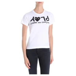 Discount Stilfuld T-shirt med Logo Print Dame T-Shirts