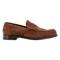 Stilfuld Suede Loafer med Logo Detalje Loafers