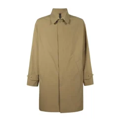Outlet Stilfuld Trench Coat med Logo Knapper Frakker