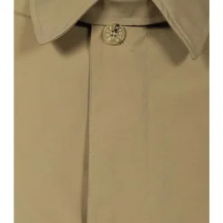 Outlet Stilfuld Trench Coat med Logo Knapper Frakker