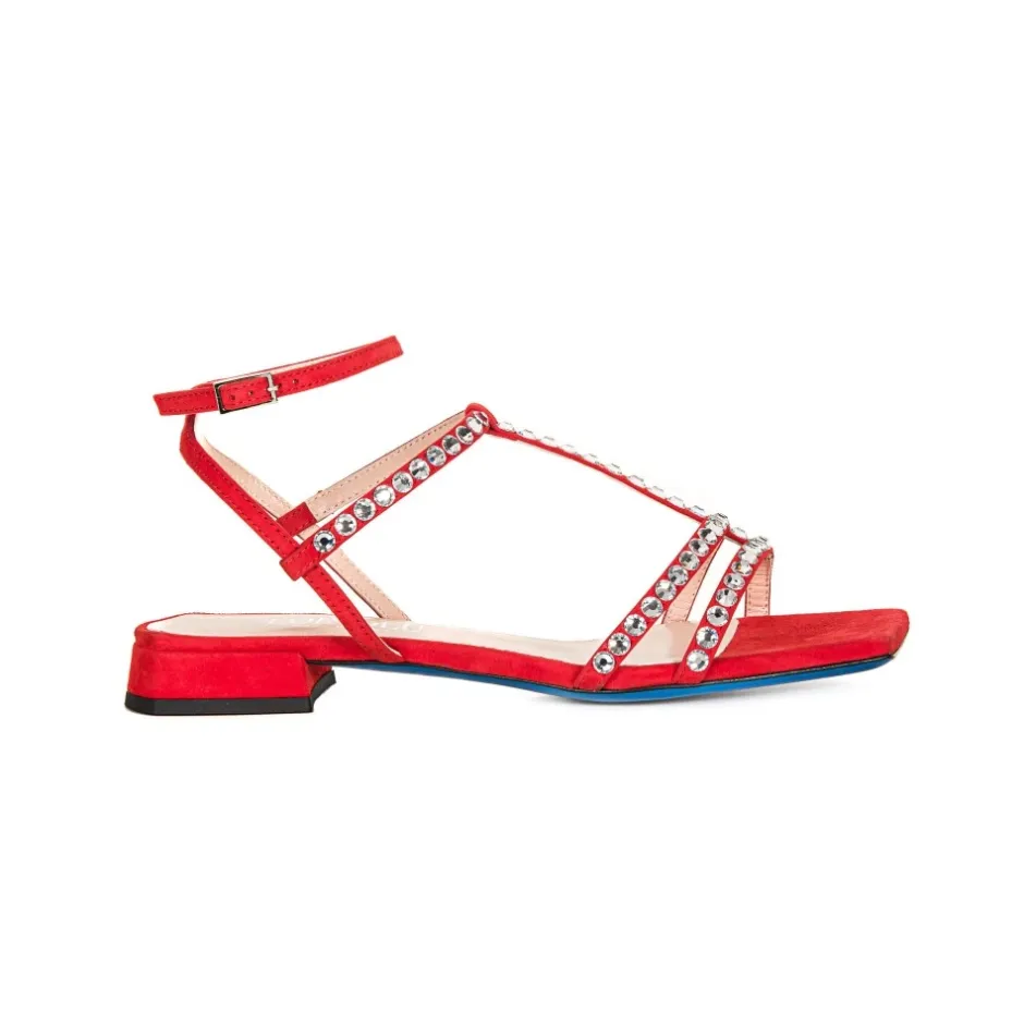 Clearance Stilfulde Ruskindssandaler Dame Sandaler