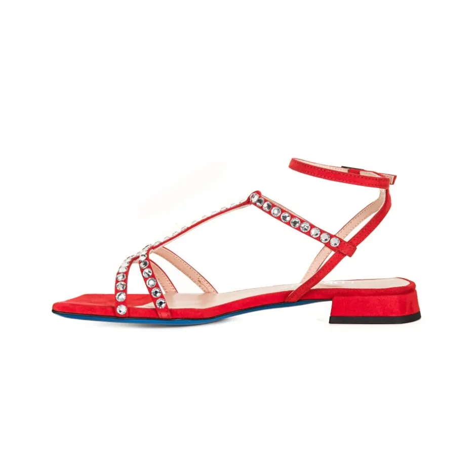 Clearance Stilfulde Ruskindssandaler Dame Sandaler