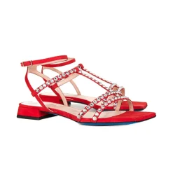 Clearance Stilfulde Ruskindssandaler Dame Sandaler