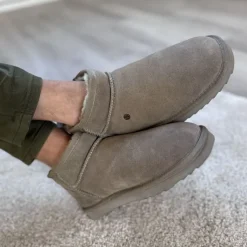 Sale Stilfulde Sheepskin Støvler til Mænd Vinterstøvler