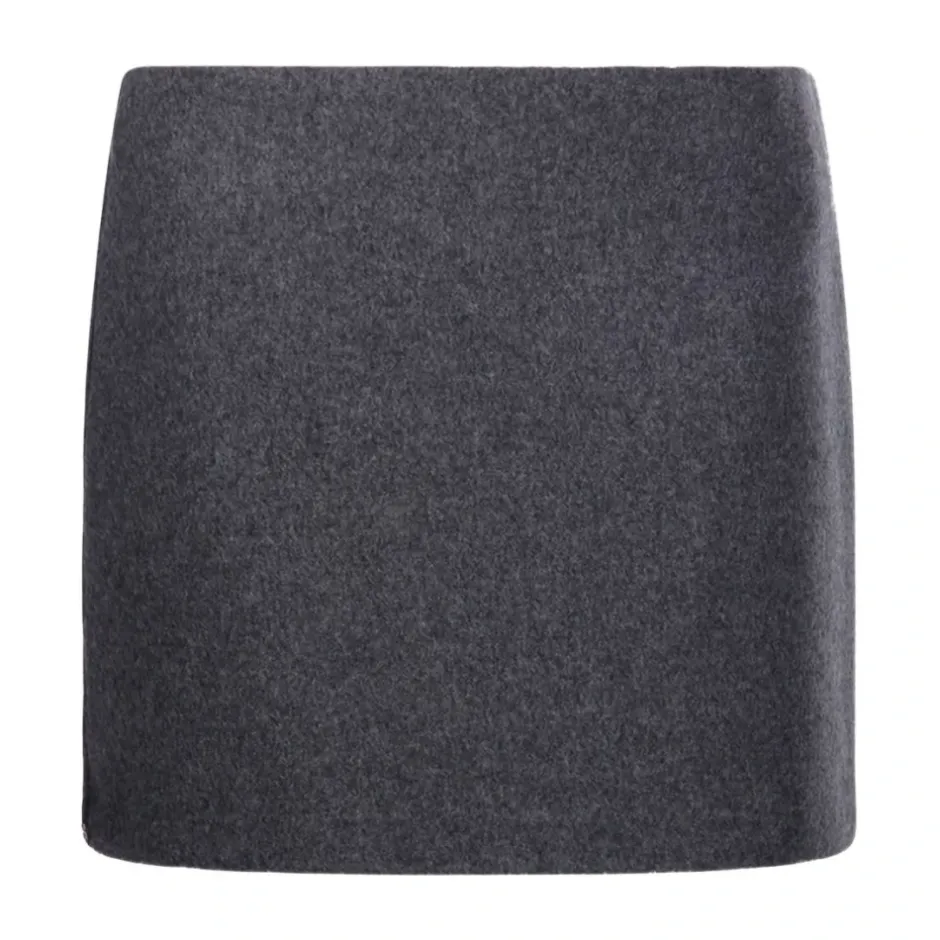 Straight Hem Wool Skirt Dame Nederdele