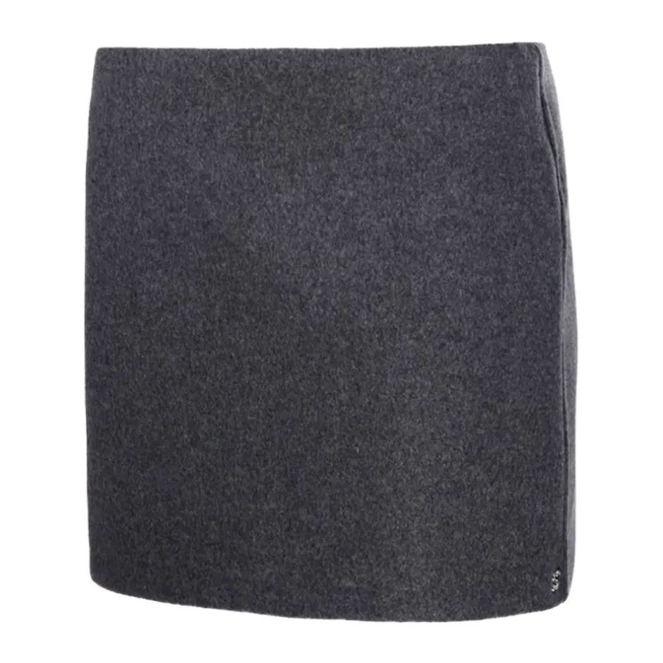 Straight Hem Wool Skirt Dame Nederdele