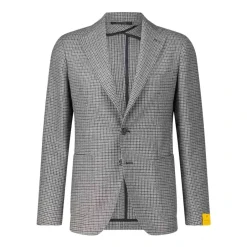 Discount Straight-Cut Houndstooth Blazer Jakkesæt