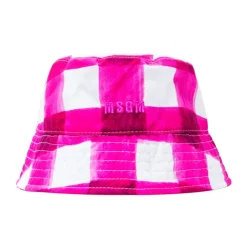 Sale Stribet bomuldshat med broderet logo Dame Huer, Kasketter & Hatte|Huer & Kasketter