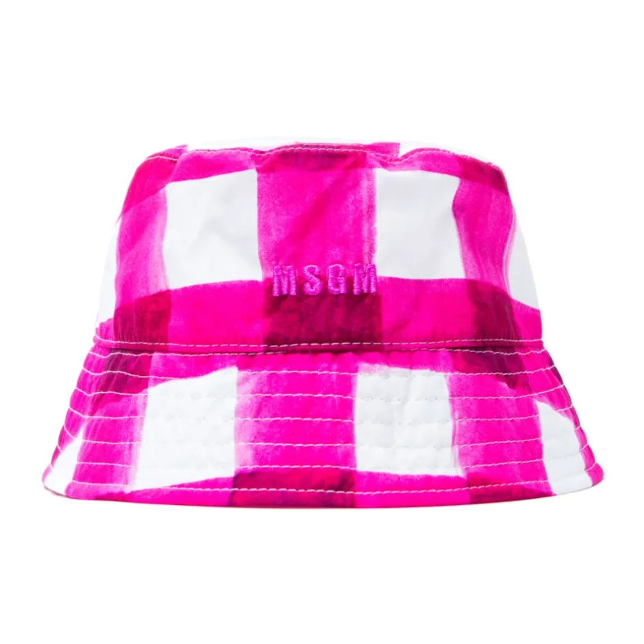 Sale Stribet bomuldshat med broderet logo Dame Huer, Kasketter & Hatte|Huer & Kasketter