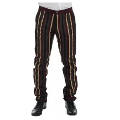 New Stribet Dobbelt Brystet Slim Fit Jakkesæt Jakkesæt