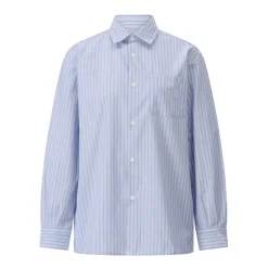 Clearance Stribet Oversized Skjorte Sela Dame Bluser & Skjorter