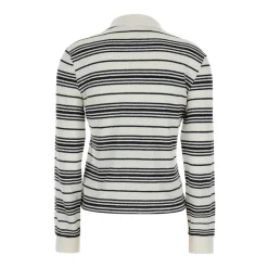 Stribet Poloskjorte Dame Striktrøjer & Sweatere