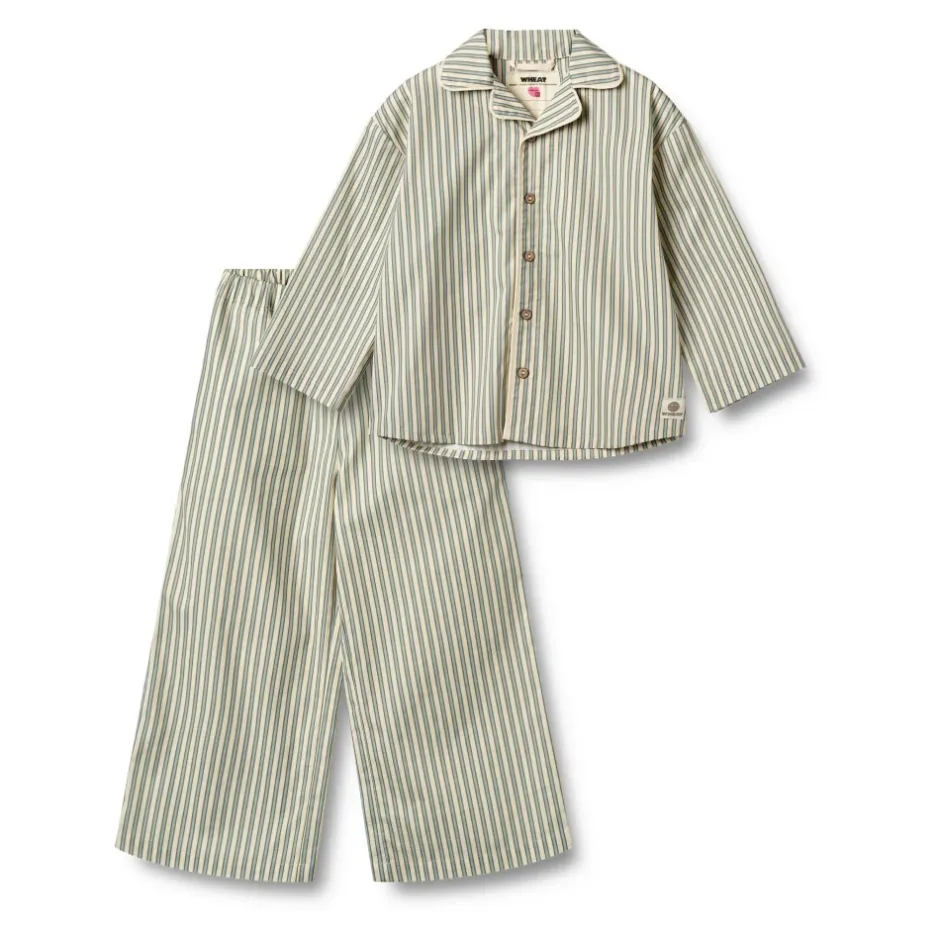 Sale Stribet Unisex Junior Pyjamas Soft Stripe Børn Nattøj