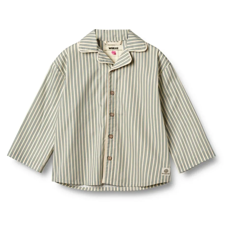 Sale Stribet Unisex Junior Pyjamas Soft Stripe Børn Nattøj