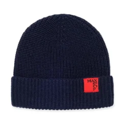 Hot Strikket Beanie Hat med Patch Børn Huer & Kasketter