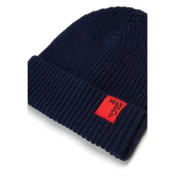 Hot Strikket Beanie Hat med Patch Børn Huer & Kasketter