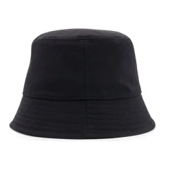 Hot Strikket Bucket Hat med Logo Patch Dame Huer & Kasketter