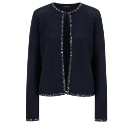 Online Strikket Cardigan med Paillletter Dame Striktrøjer & Sweatere