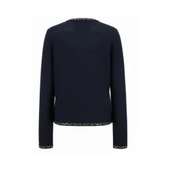 Online Strikket Cardigan med Paillletter Dame Striktrøjer & Sweatere